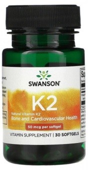 Swanson Swanson Vitamin K2 - Natural 50 mcg, 30 капс. 